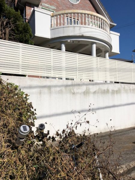 神奈川県横浜市青葉区　Ｋ様邸　目隠しフェンス取付工事